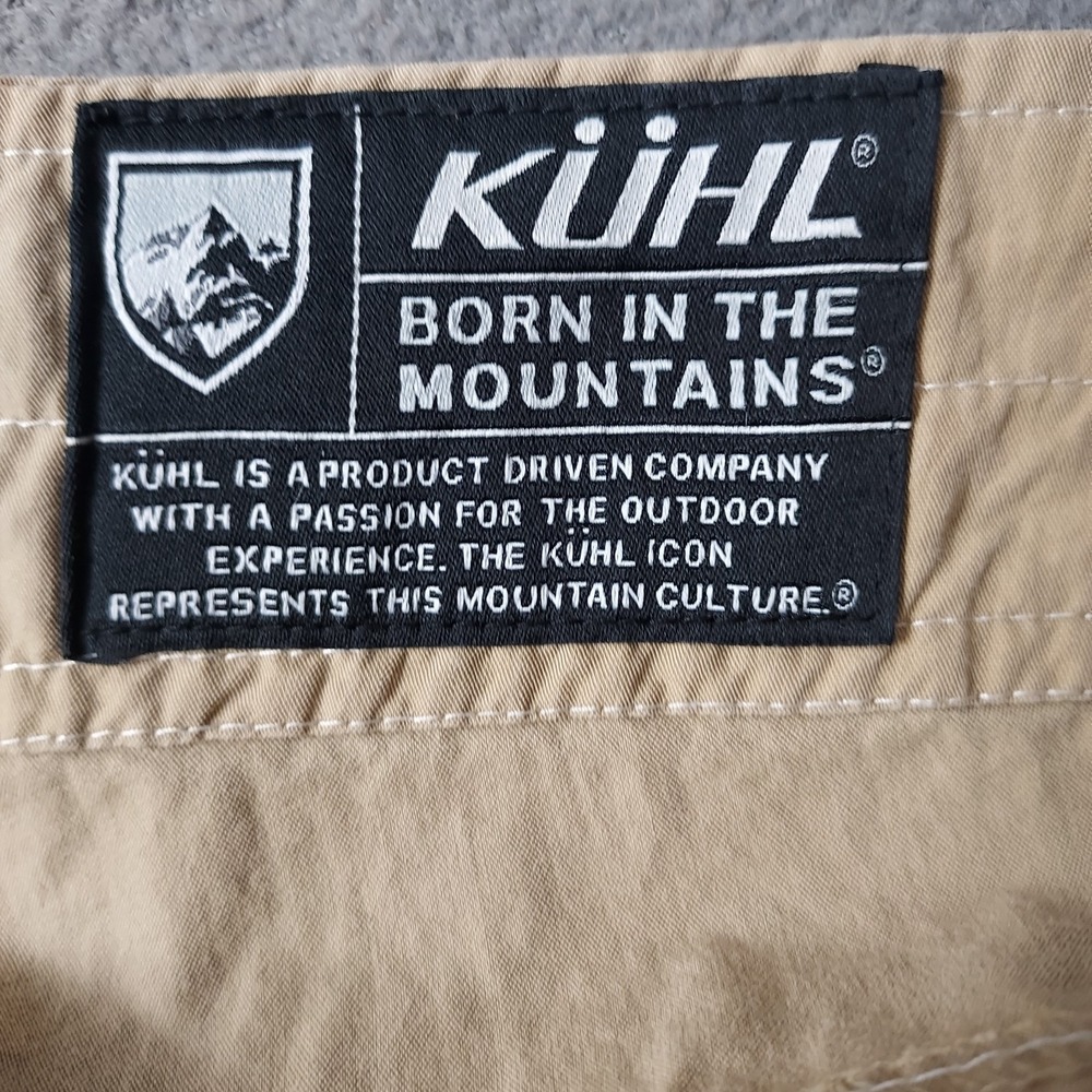 Kuhl Utility Shorts Men's 38 X 10" Khaki Brown‎ Pockets Hiking Outdoor - Picture 8 of 13